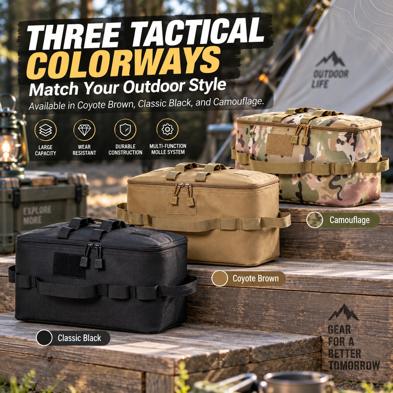 Multifunctional Tactical Campi - огляд і ціна Camping Cooking Organizer