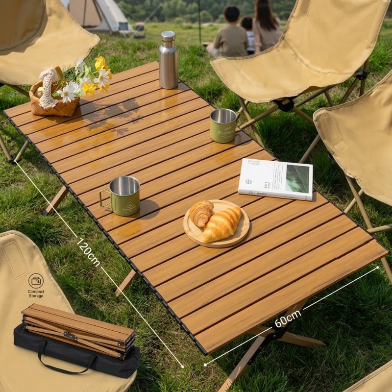Portable Foldable Egg Roll Tab - огляд і ціна Camping Cooking Table