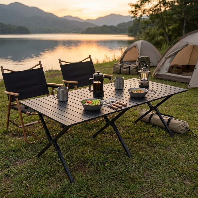 Portable Foldable Egg Roll Tab - огляд і ціна Camping Cooking Table