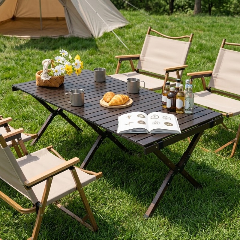 Portable Foldable Egg Roll Tab - огляд і ціна Camping Cooking Table