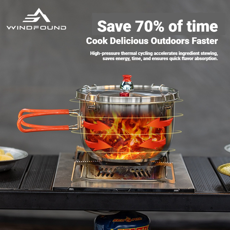 Outdoor Stainless Steel Pressu - огляд і ціна Camping Hiking Cooking